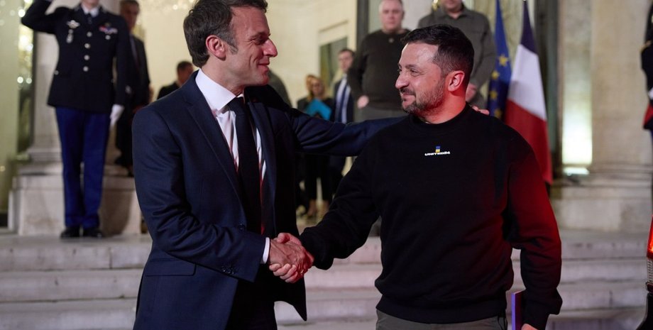 Володимир Зеленський, Еммануель Макрон, Франція, Україна, президенти, президент Франції, західні партнери