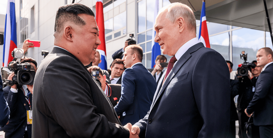 Ким Чен Ын и Владимир Путин Ким Чен Ын, Владимир Путин, Россия, КНДР, фото