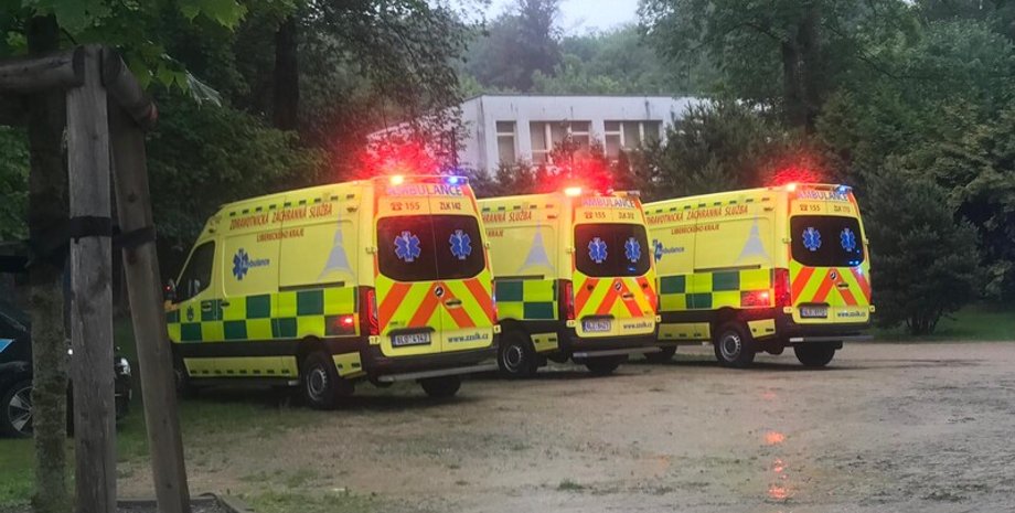 чехія, удар блискавки, міський парк, постраждалі, потерпілі, поліція, медики