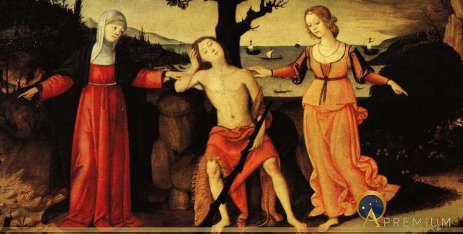 картина, история, боги, перекресток