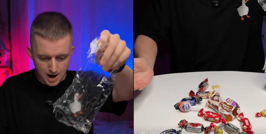 українець показав вміст новорічних подарунків