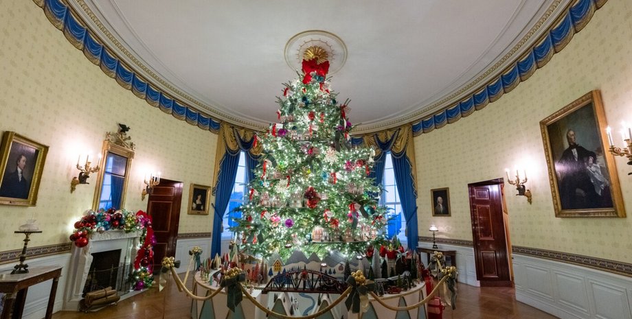 білий дім, різдво, білий дім різдво, джилл байден, перша леді сша