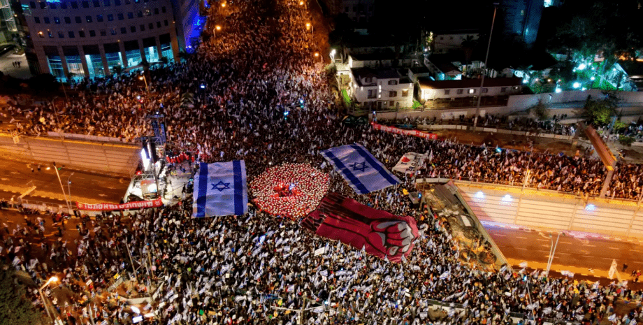 Израиль, акции протеста Израиль, протесты в Израиле, Израиль кризис