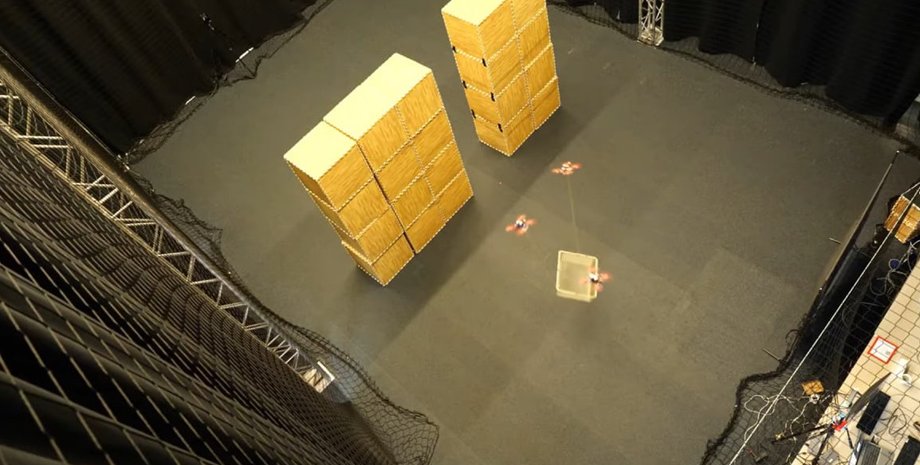 Автономные дроны транспортируют груз