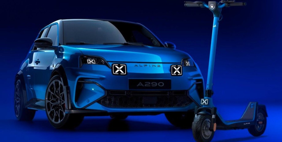 Alpine 100A GT Alpine 100A GT, новий Alpine 100A GT, електричний самокат, Alpine A290
