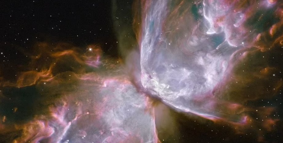 Умирающая звезда, Хаббл, облака газа