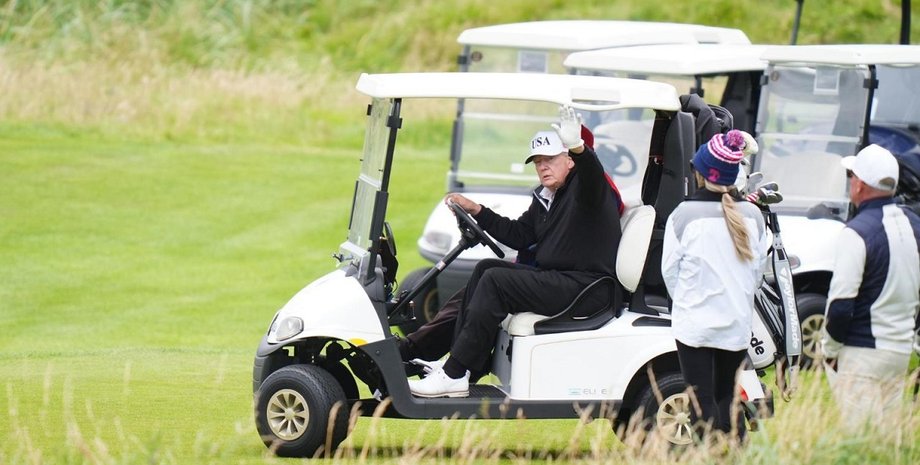 дональд трамп гольф