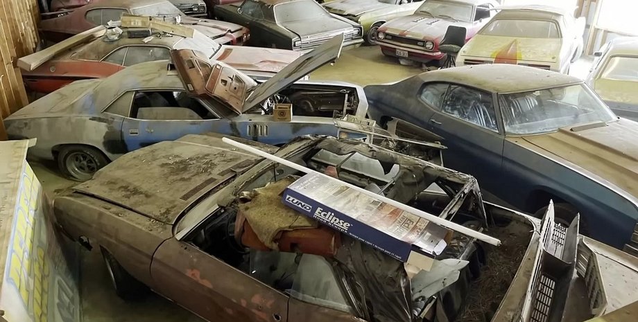 Заброшенные авто, коллекция авто, ретро-авто, масл-кары, гаражная находка