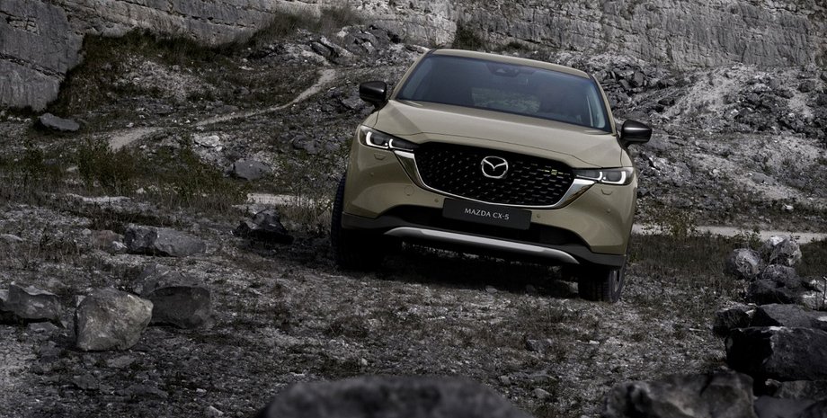 обновленный кроссовер, экстерьер Mazda CX-5 2022, внешний вид новой Мазда СХ-5
