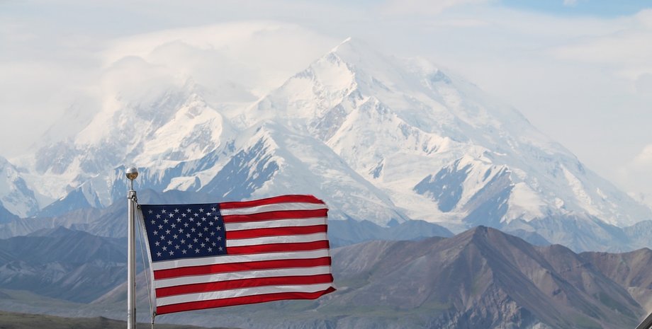 фото, США, флаг