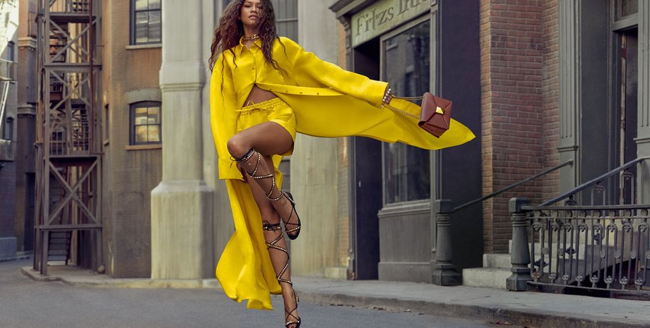 зендая, модная сумка, рекламнная кампания, валентино, One Stud, Valentino