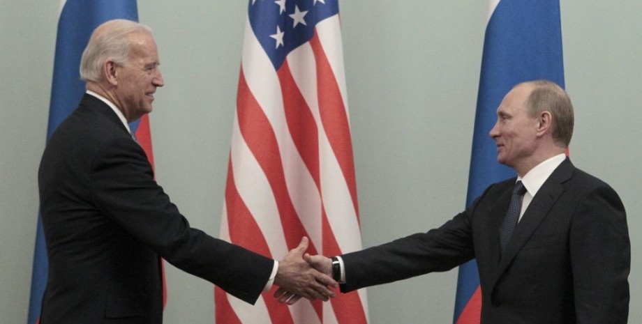 Президент США, Джо Байден, глава Кремля, Владимир Путин