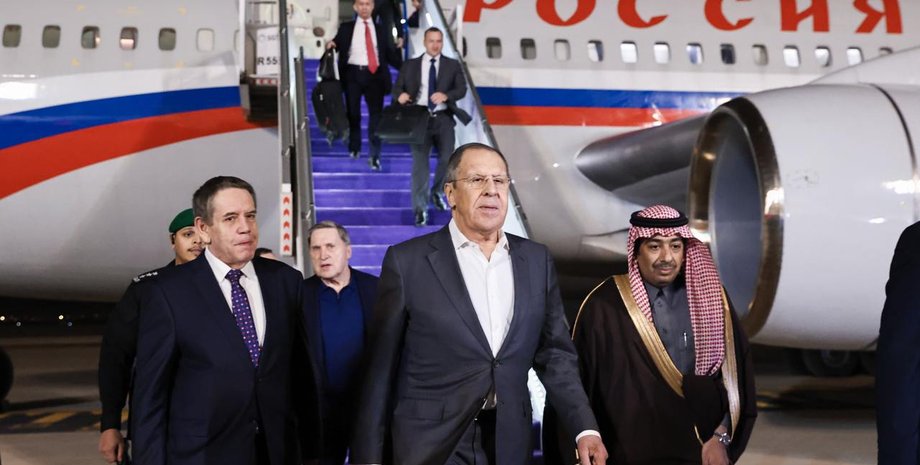 Глава МЗС РФ Сергій Лавров, Лавров в Саудівській Аравії, Лавров перемовини, РФ перемовини, делегація РФ і С ША