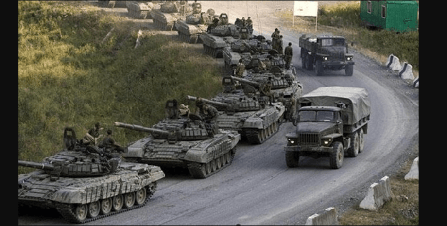 Російські війська, російські танки, битва за Донбас, війна з РФ