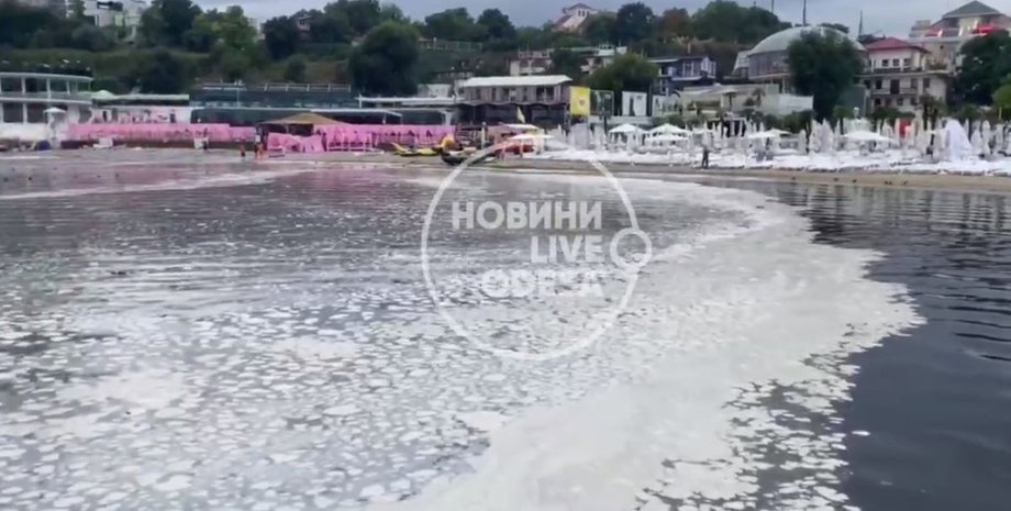 Черное поре, Одесса, пена,