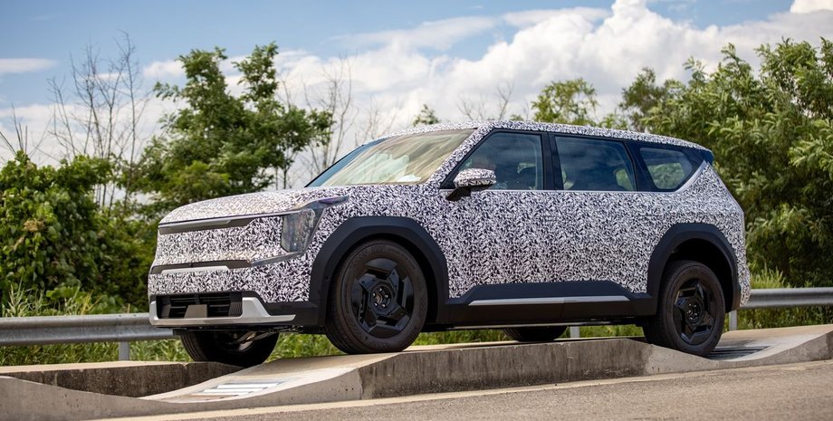 Kia EV9 2024, Kia EV9, электромобиль Kia EV9, кроссовер Kia, электрокроссовер Kia, новый Kia EV9