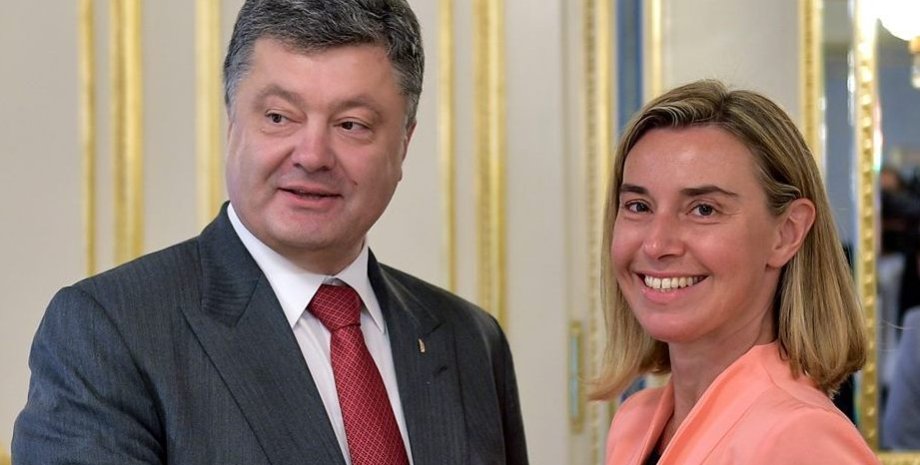 Порошенко и Могерини / Фото пресс-службы президента