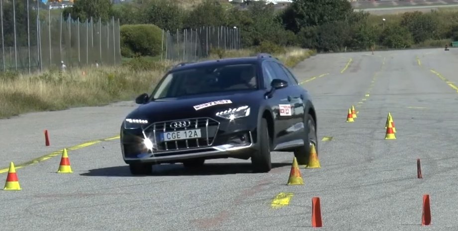 Audi A4 Allroad Audi, Audi A4, Audi A4 Allroad, Авто, Автомобили, Универсал, Видео, Лосиный тест, Эксперты, Управляемость