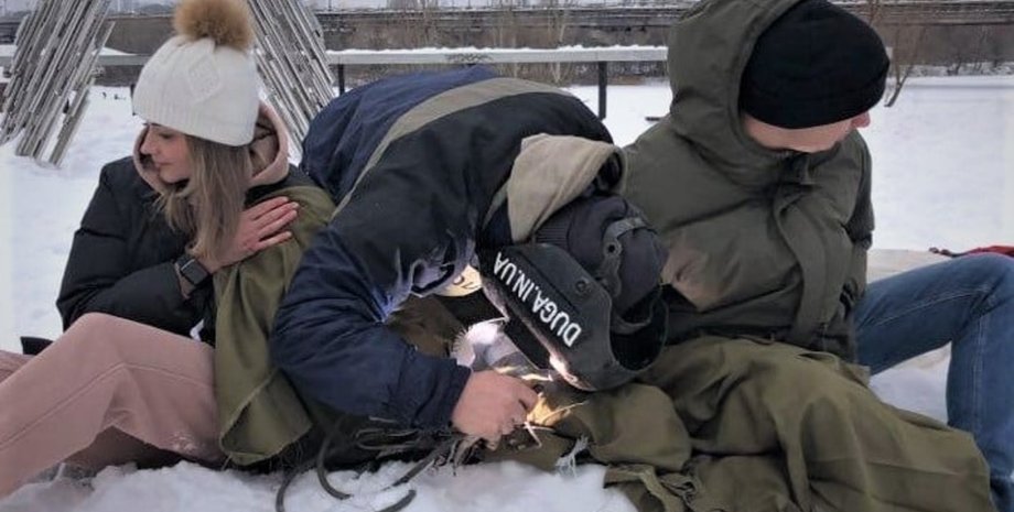 пара, цепь, рекорд Украины, День влюбленных