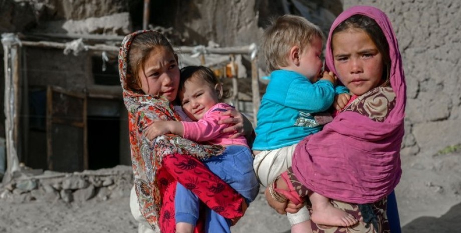 афганские дети, кишлак