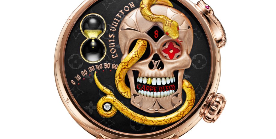 швейцарський годинник Tambour carpe diem, бренд Louis Vuitton