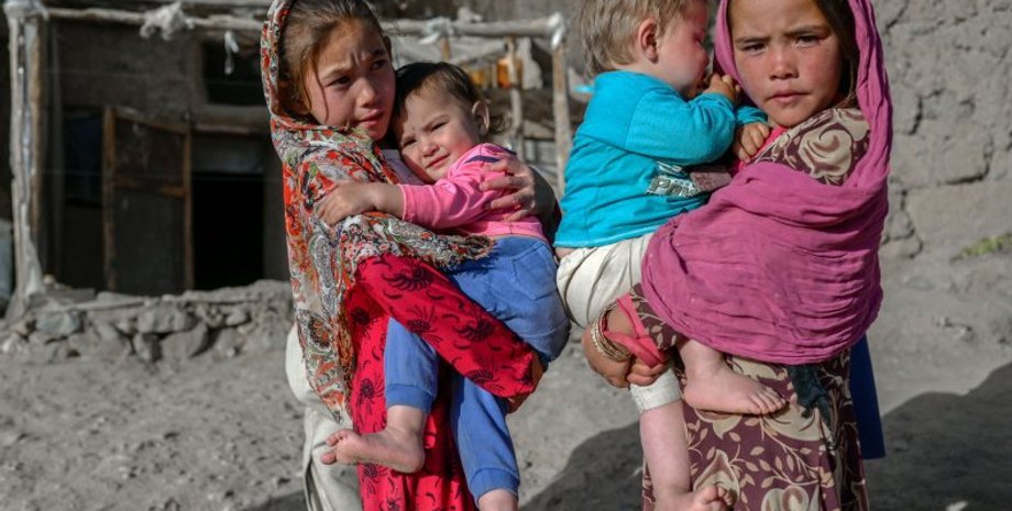 афганские дети, кишлак