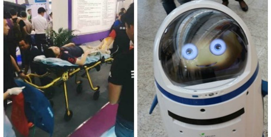 Робот и его жертва / Фото: whatsonweibo.com
