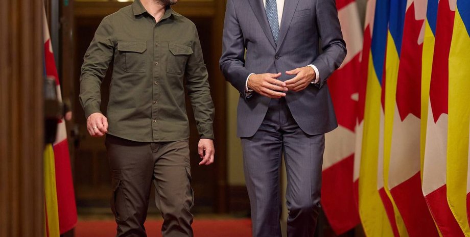 Джастин Трюдо и Владимир Зеленский