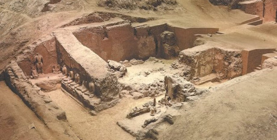 Раскопки в Синьцзяне Китай, раскопки, археологи, археология, Азия, торговля, Шелковый путь