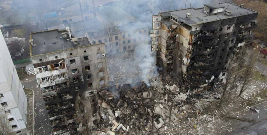 Зруйнований будинок, збитки від руйнувань, збитки України, збитки від війни, збитки економіки