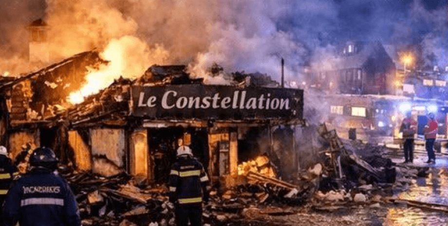 новий рік пожежа Le Constellation