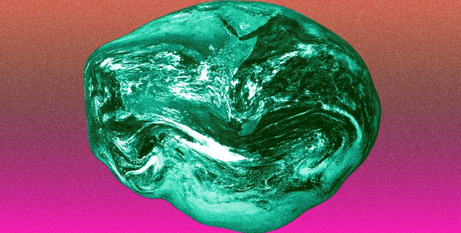 Земля, искривление, изображение