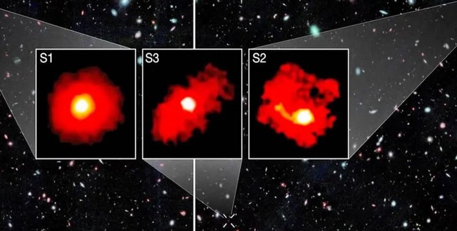галактики красные монстры
