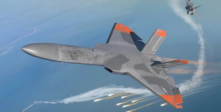 дрон-мишень, истребитель