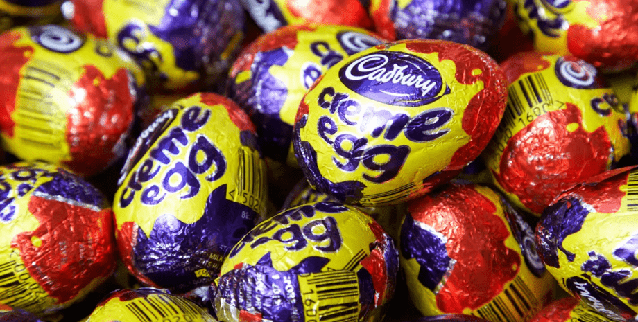 Солодощі ласощі шоколадні яйця цукерки Cadbury Creme Eggs
