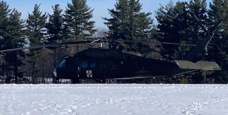 Авария, мужчина врезался в вертолет, вертолет, травма, суд, подал иск, снегоход, вертолет на тропе, иск на правительство