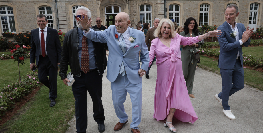 Гарольд Теренс и Жанна Сверлин, 100-летний ветеран, брак