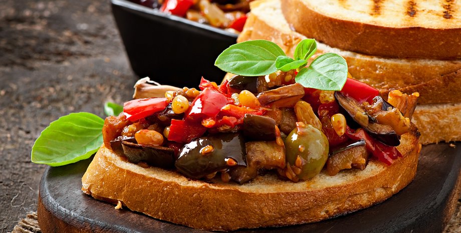 намазка, баклажани, перець, перекус