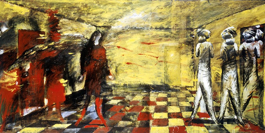 Олег Голосий. Желтая комната. 1989