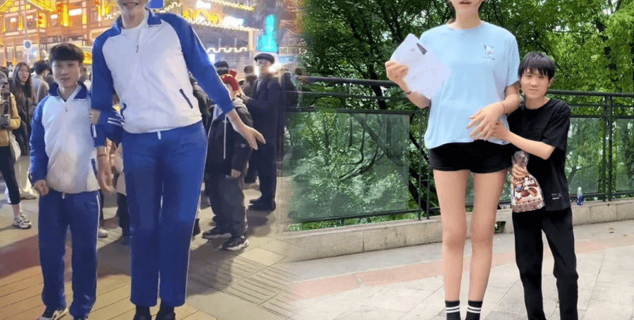 Різниця у зрості, вірусне відео, Чунцін, незвичайна історія кохання, соціальні мережі, вагітність, висока жінка