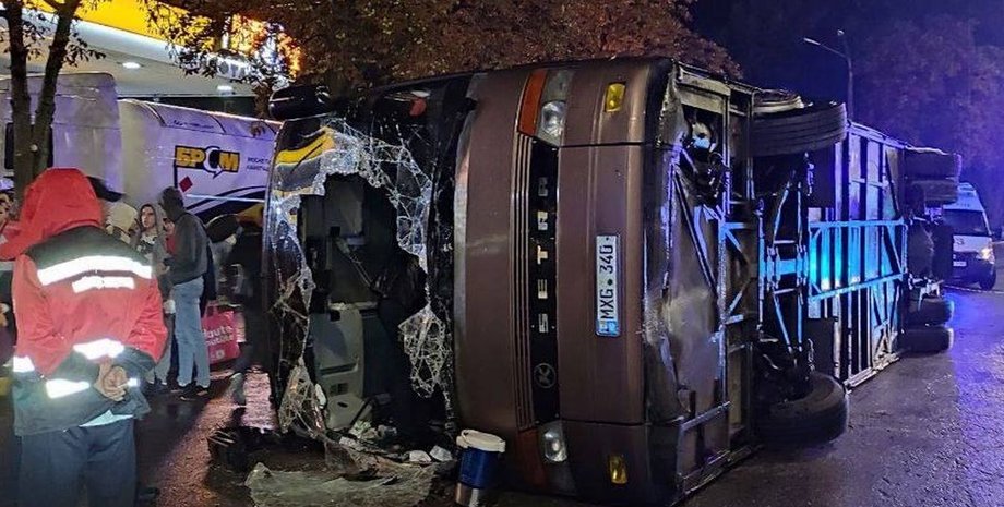 Киев, автобус, ДТП,