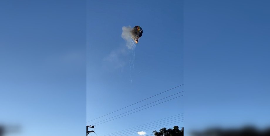 бразилія, впала повітряна куля, загорілася повітряна куля, повітряна куля