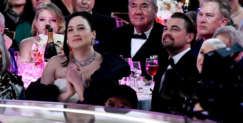 Леонардо Ди Каприо и Лили Гладстоун, золотой глобус 2024, убийцы цветочной луны, оппенгеймер золотой глобус