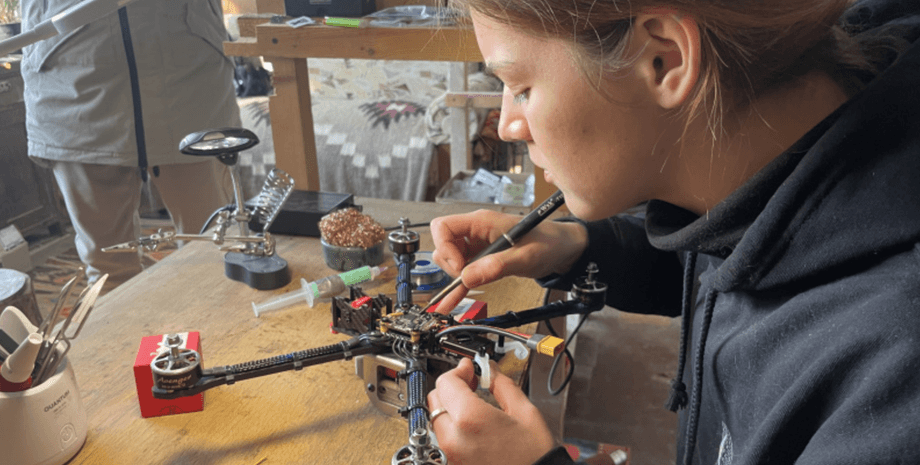 Виолетта Олейник, дрон, БПЛА, беспилотник, война в Украине, фото