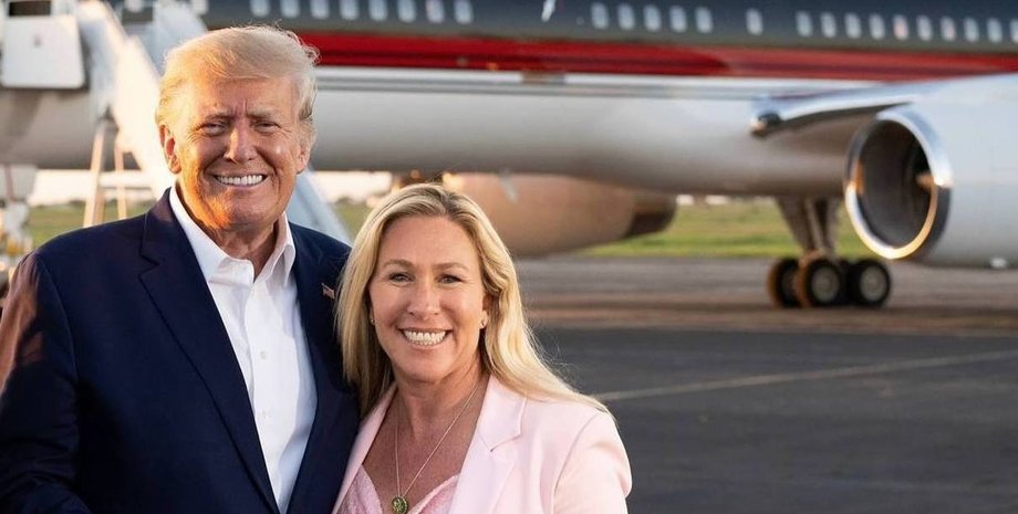 Марджорі Тейлор Грін із Дональдом Трампом