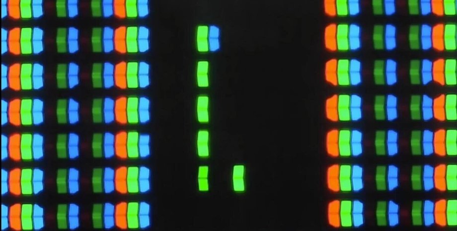 гра Snake, піксель, мікропікселі, браузер, графіка, мікроскоп