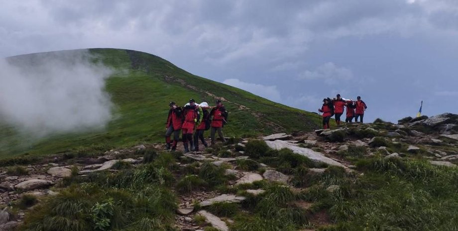 Говерла, блискавка, подія, рятувальники