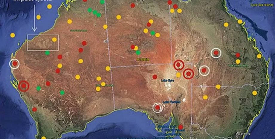 австралія, кратер, астероїд