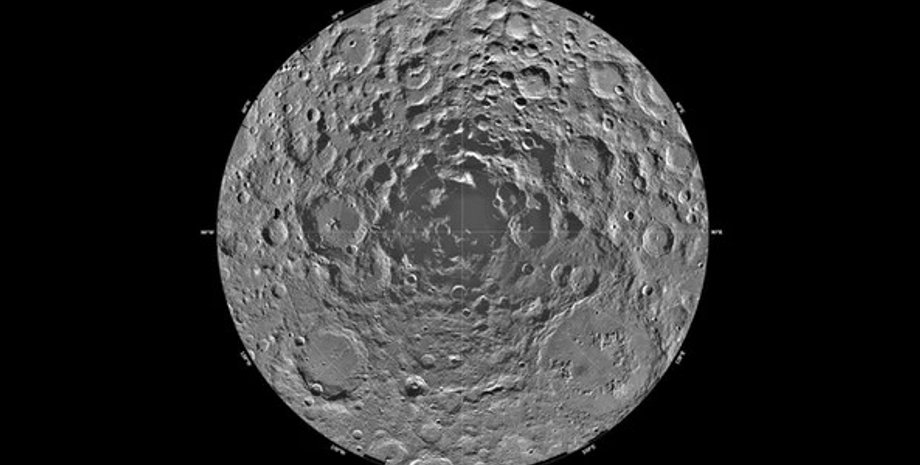 Луна южный полюс