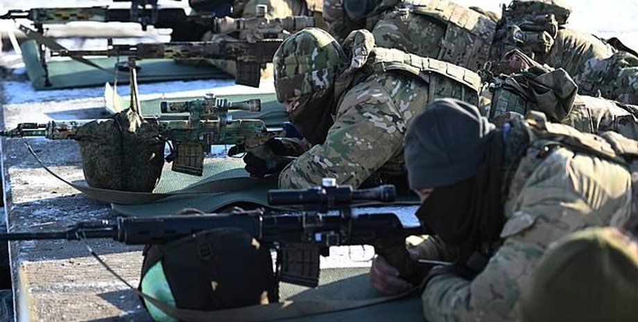 Російські військові на навчаннях.